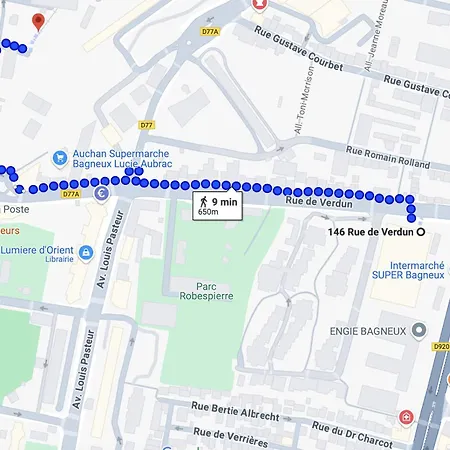 Parking Et Acces A Pied Rer B Et Metro Ligne 4 Bagneux (Hauts-de-Seine)